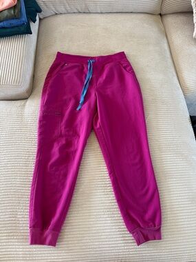 Raspberry sorbet Joggers with Blue Drawstring